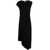 Calvin Klein CALVIN KLEIN STRETCH CREPE DRAPED MIDI DRESS CLOTHING BLACK