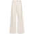 Calvin Klein CALVIN KLEIN HIGH RISE WIDE ECRU CLOTHING WHITE