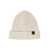 Tom Ford White Ribbed Beanie with Logo Patch in Cashmere Man WHITE