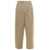 A.P.C. 'Renato' Beige Cropped Pants with Pinces in Linen and Cotton Man BEIGE