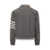 Thom Browne Grey Bomber Jacket with Signature 4Bar Stripe in Wool Man GREY