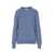 Brunello Cucinelli BRUNELLO CUCINELLI Crew-neck sweater in alpaca cotton and wool BLUE