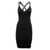 Off-White Off White Women's Black Fabric Dress with Logoed Shoulder Straps BLACK