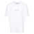 Lanvin LANVIN EMBROIDERED REGULAR T-SHIRT CLOTHING WHITE