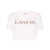 Lanvin Lanvin Embroidered T-Shirt Clothing PINK & PURPLE