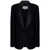 Maison Margiela MAISON MARGIELA Wool single-breasted blazer jacket BLACK