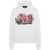 DSQUARED2 DSQUARED2 HILDE DOLL COOL FIT HOODIE CLOTHING WHITE