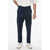 Prada Twill Cotton Chinos Pants With Belt Loops Blue