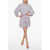 Isabel Marant Etoile Viscose Amandine Dress With Mandarin Collar White