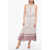 Isabel Marant Etoile Loose-Fit Kabelino Dress With Glitter Effect White