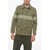 Fay Archive Cotton Saharan Jacket With Frogs Military Green