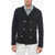Valentino Garavani Double-Breasted Cotton Cardigan With Logoed Buttons Blue