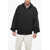 Balenciaga Bomber Fit Wool Hoodie With Front Zip Black