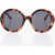 Gucci Round Sunglasses With Tortoiseshell Frame Brown