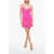 ROTATE Birger Christensen Floral-Lace Slip Dress With Ruffled-Hem Pink