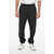 Off-White Permanent Nylon Sweatpants With Elastic Cuffs Black