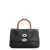 Zanellato Zanellato Postina S Pebbled Leather Handbag BLACK