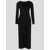 Versace VISCOSE SABLE LONG DRESS LONG SLEEVES BLACK