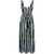 Pinko PINKO Once long dress with vertical stripes and belt MULTICOLOUR