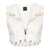 Pinko PINKO Dracula cotton vest with contrast embroideries and rings WHITE