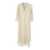 forte_forte Long Champagne Dress with V Neckline in Silk Woman GREY