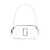 Marc Jacobs 'The Slingshot'  White Shoulder Bag with Double J Detail in Cross-Grain Leather Woman WHITE