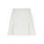 PLAIN White Mini Pleated Skirt with Belt Loops in Fabric Woman WHITE
