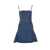 Alexander McQueen Alexander McQueen Blue Cotton Blend Denim Dress BLUE STONE WASH