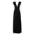 Elisabetta Franchi ELISABETTA FRANCHI Red carpet lurex jersey dress with necklace BLACK
