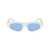 Balenciaga Balenciaga Sunglasses 004 WHITE GOLD LIGHT BLUE