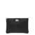 Dolce & Gabbana Black Clutch with Logo Plaque in Hammered Leather Man BLACK