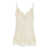 GOLD HAWK 'Coco' White Camie Top with Tonal Lace Trim in Silk Woman WHITE