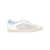 Golden Goose GOLDEN GOOSE WHITE AND TURQUOISE LEATHER SUPER STAR SNEAKERS WHITE/TURQUOISE