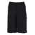 Dolce & Gabbana Black Bermuda Shorts with Pockets in Linen Man BLACK