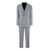 Brunello Cucinelli Brunello Cucinelli Broad Pinstripe Linen Suit SKY