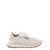 Brunello Cucinelli Beige and White Low Top Sneakers with Shiny Tab in Suede Woman WHITE