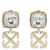 Off-White Off-White Gold Brass And Crystal Arrows Earrings GOLDEN
