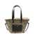 Isabel Marant 'Medium Cadix' Beige and Black Tote Bag with Logo Detail in Rafia and Leather Woman BLACK