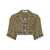 Palm Angels PALM ANGELS Paisley print cropped shirt GREEN
