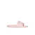 Palm Angels PALM ANGELS PINK AND WHITE RUBBER SLIDES PINK