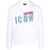 DSQUARED2 DSQUARED2 PIXELED ICON COOL FIT HOODIE CLOTHING WHITE
