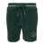 AUTRY Green Bermuda Shorts With Drawstring And Staple X Logo Detail In Jersey Man GREEN