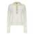 Ganni Logo button sweater White