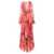 Roberto Cavalli 'Plumage' dress Fuchsia