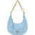 Pinko Hobo Mini Brioche Shoulder Bag COOL BLUE-ANTIQUE GOLD
