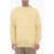 RAMAEL Vintage Effect Cashmere Blend Crew-Neck Sweater Yellow