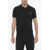 Raf Simons Fred Perry 3-Buttons Polo Shirt With Metal Logo Black
