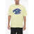 ADER ERROR Solid Color Crew-Neck T-Shirt With Contrasting Logo Green