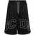 GCDS GCDS SPORTS SHORTS WITH EMBROIDERED LOGO BLACK