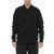 Thom / Krom Solid Color Overshirt With Front Buttoning Black
